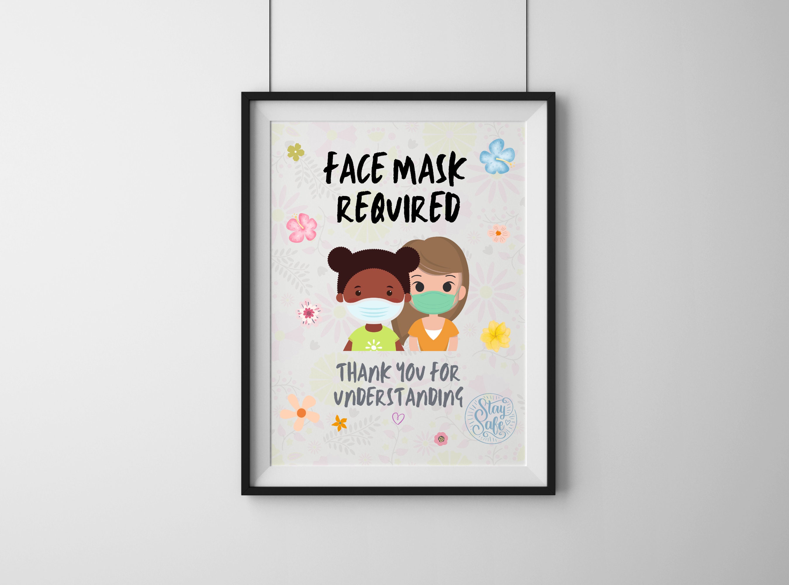 FACE MASK REQUIRED Signs Bundle Printable Mask Sign, Mask Door Sign, Friendly Mask Sign ...