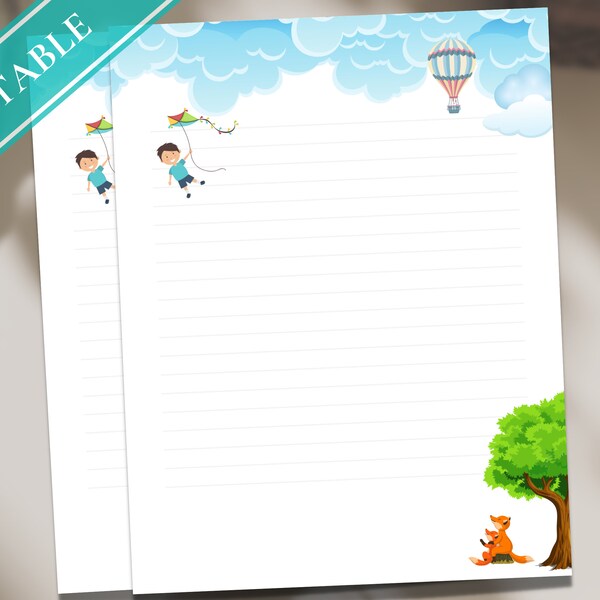 Kids Stationery - Etsy