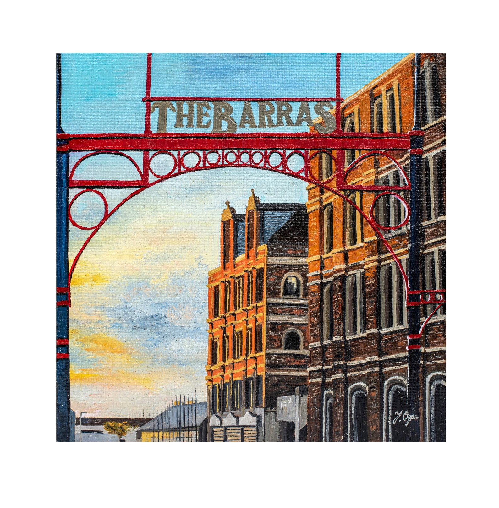 The Barras Glasgow Scotland Giclée Print of Oil Painting Etsy