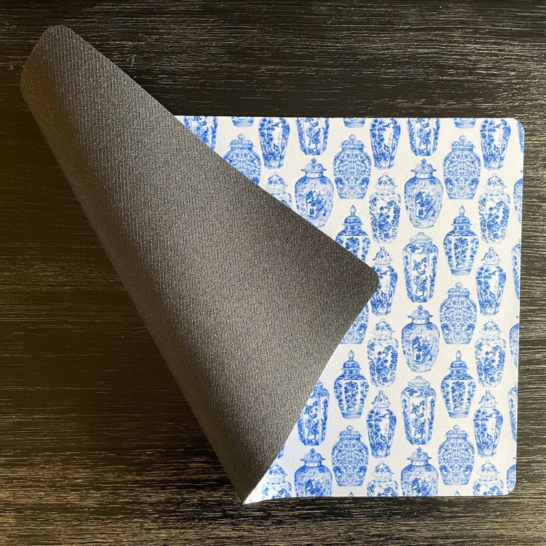Chinoiserie Pet Mat Dog Bowl Mat Cat Dish Mat Ginger Jars Etsy