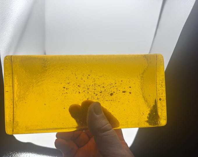 Blenko Architectural Glass Bricks - 1110 Yellow / Light Amber - Etsy