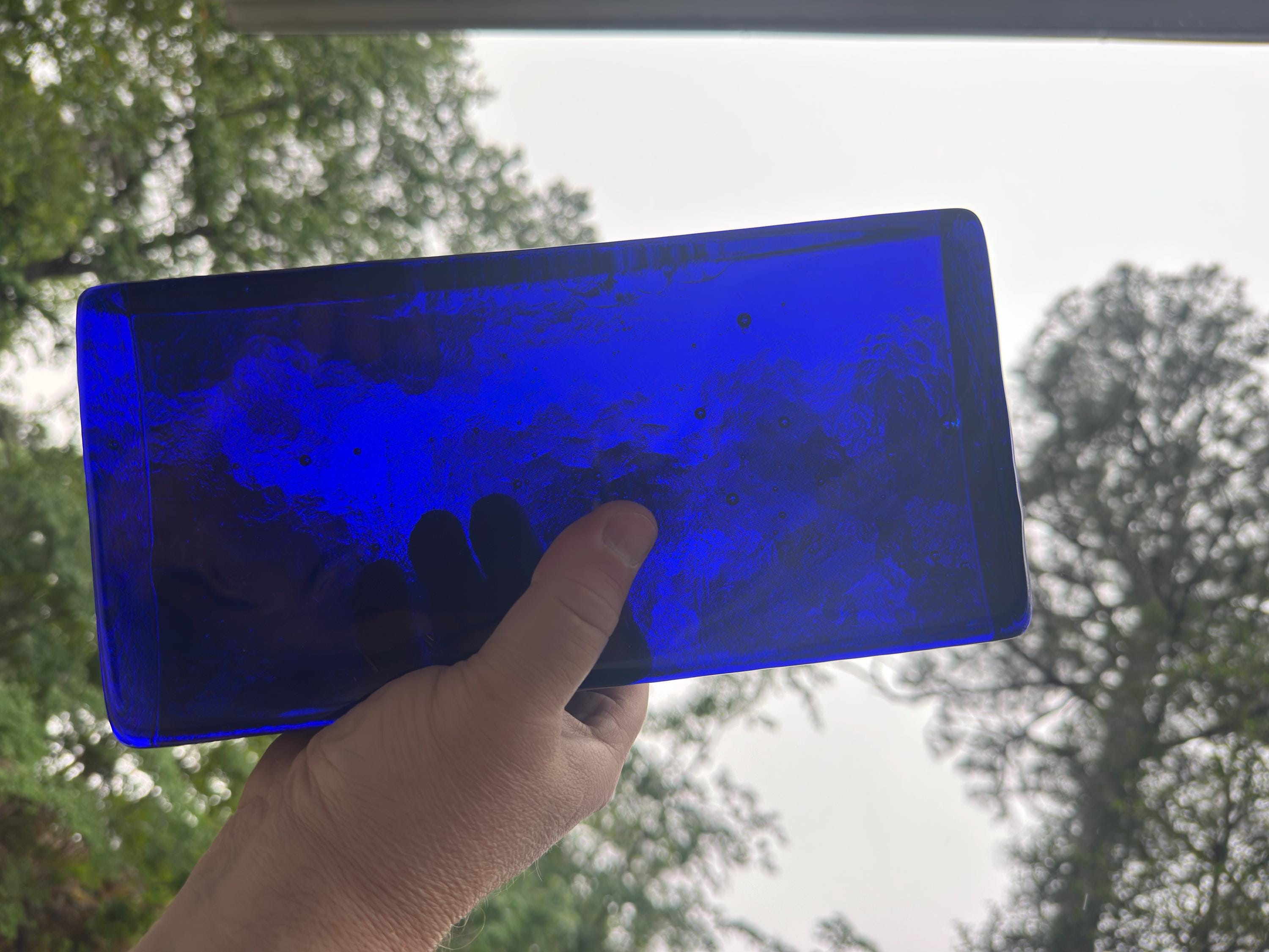 Blenko Architectural Giant Glass Bricks - 1121-G Cobalt Blue - Etsy