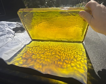 Blenko Dalle de Verre - Blenko’s New Art.Glass Yellow