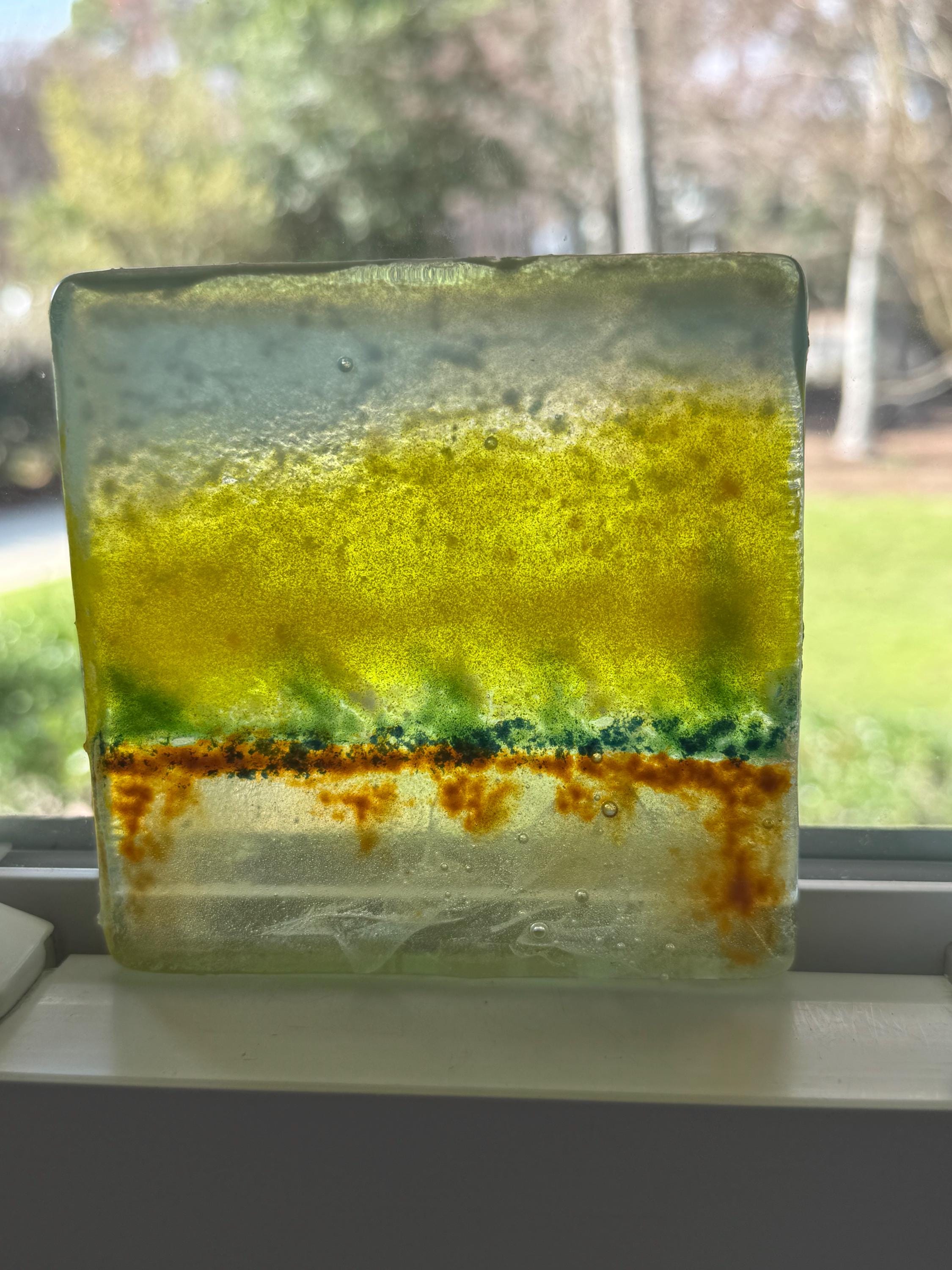 Blenko Architectural 4 Inch Glass Tile - 3901 Impressionist Sunrise on ...