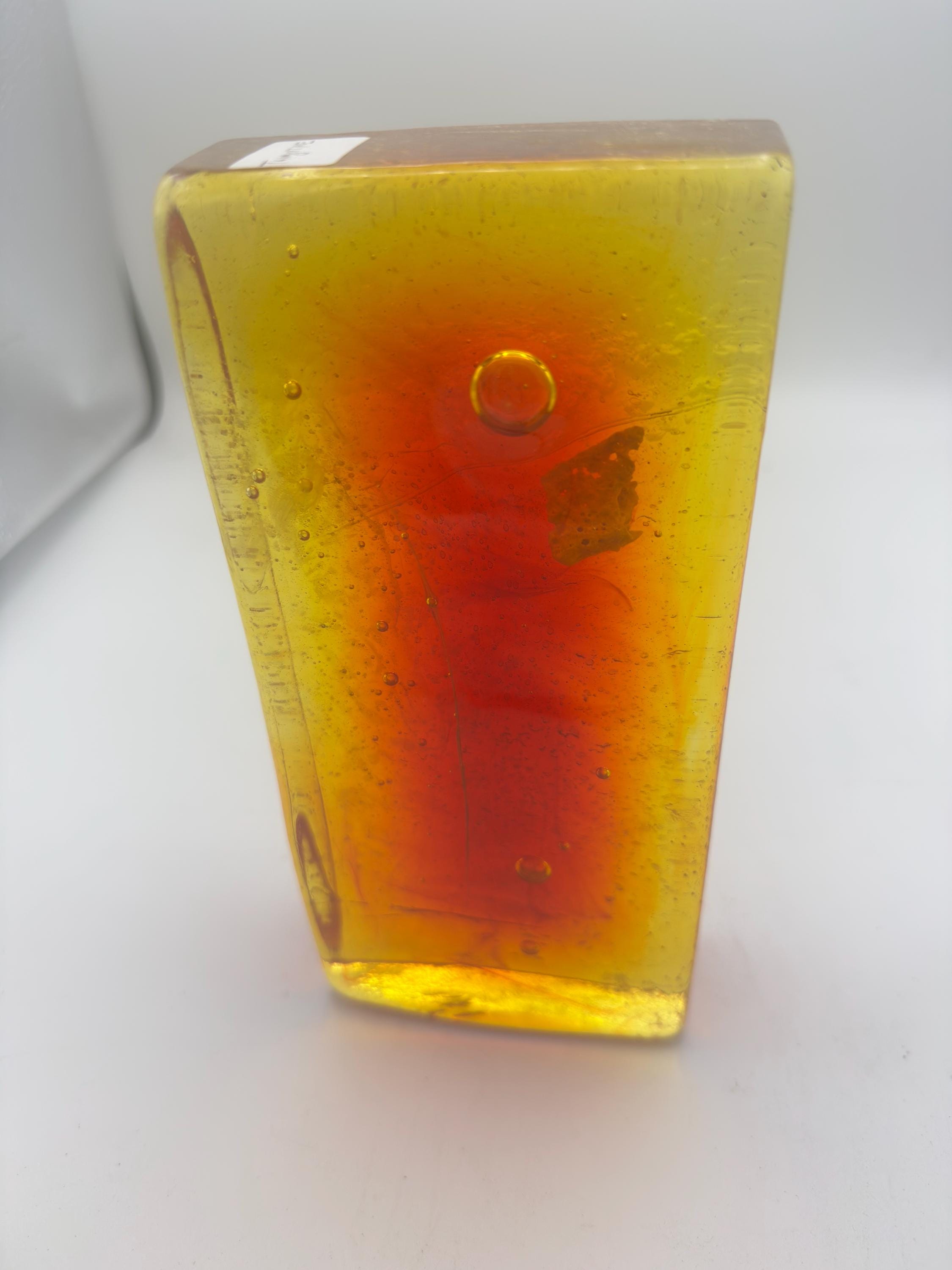 Blenko Architectural Glass Bricks - 1007 Yellow to Red Blend ...