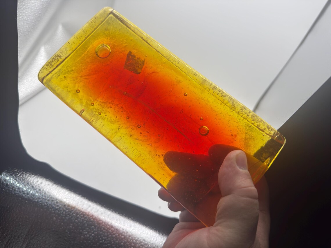 Blenko Architectural Glass Bricks - 1007 Yellow to Red Blend ...