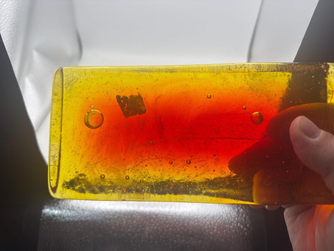 Blenko Architectural Glass Bricks - 1007 Yellow to Red Blend ...