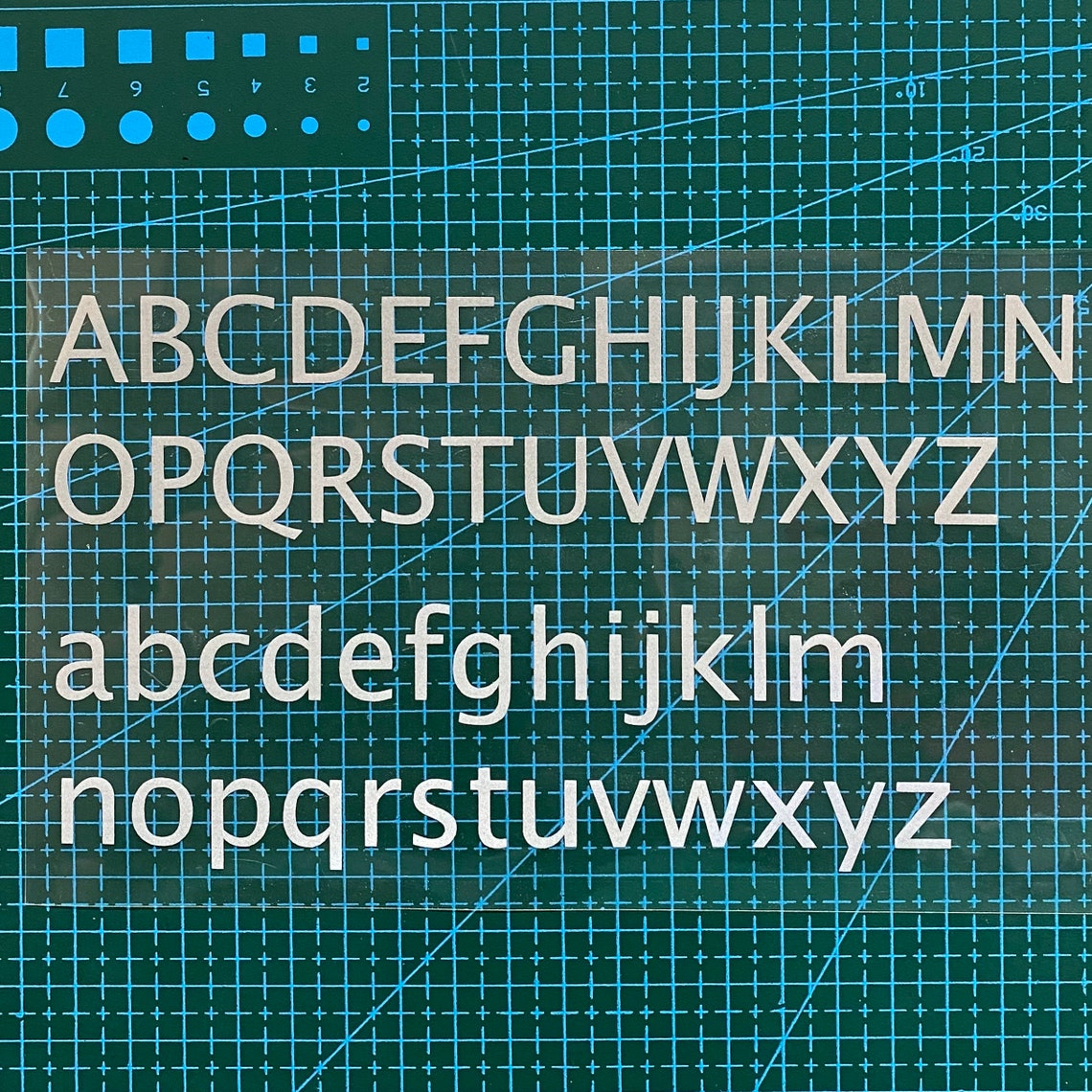 3M Reflective Alphabet Letters Vinyl Decal Etsy