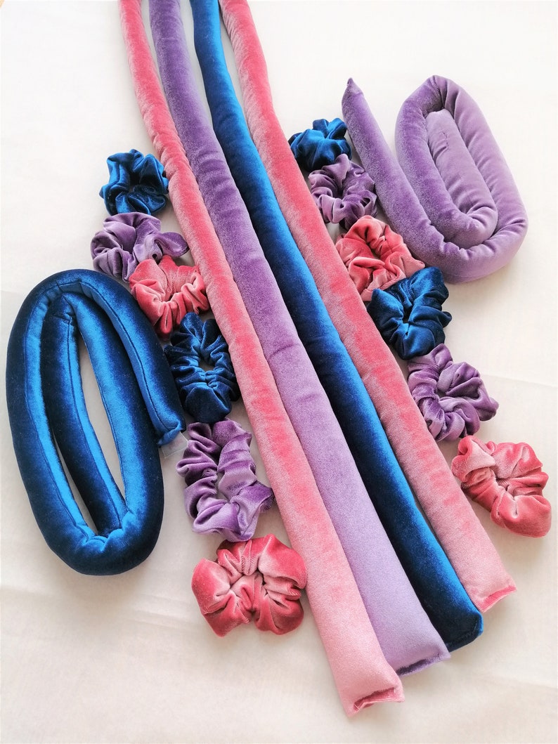 Heatless Hair Styling Set Heatless Curls Silk Satin Curls Etsy