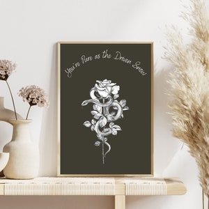 Mockingjay Bookish gift Banned Books Custom Movie Poster Rose Floral Wallart Songbirds Snakes Poster Gift for Booklover