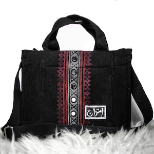 BlockPrinted Crossbody ToteBag