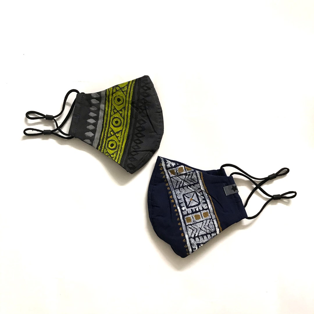 Blockprinted Adult Masks - Etsy