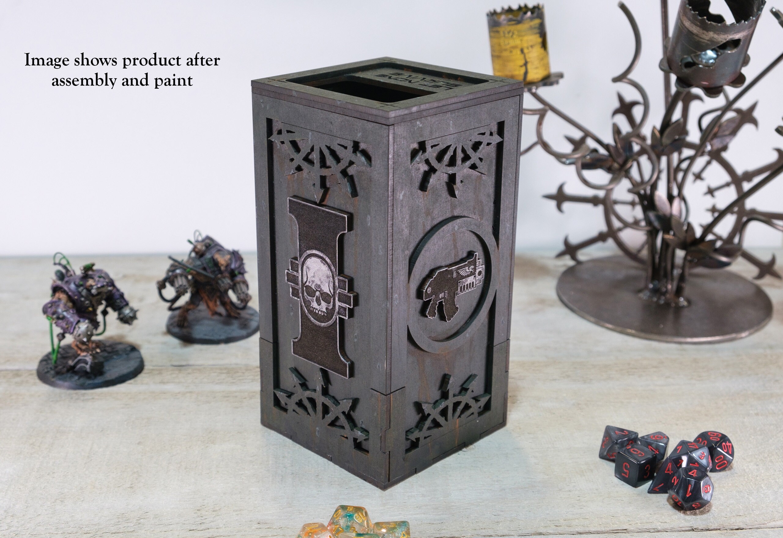 Warhammer40k Dice Tower Kit With Integrated Dice Tray Etsy