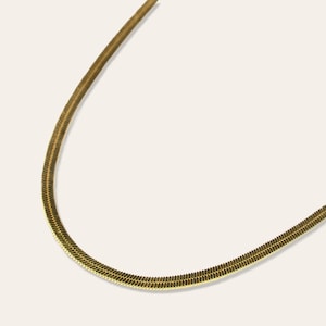 Collier CHAÎNE À CHEVRONS en or vermeil 18 carats - Bijoux Jalcyon