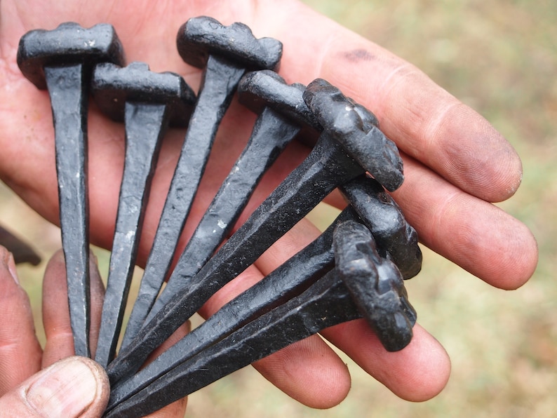 Wrought Iron Nails, Hand Etsy