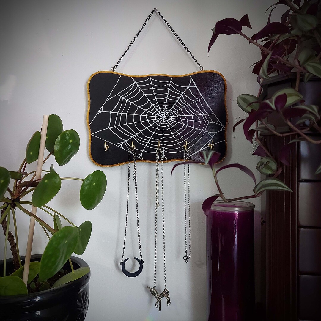 Wall Decoration Storage for Keys Jewelry Pendulum Spider Web - Etsy