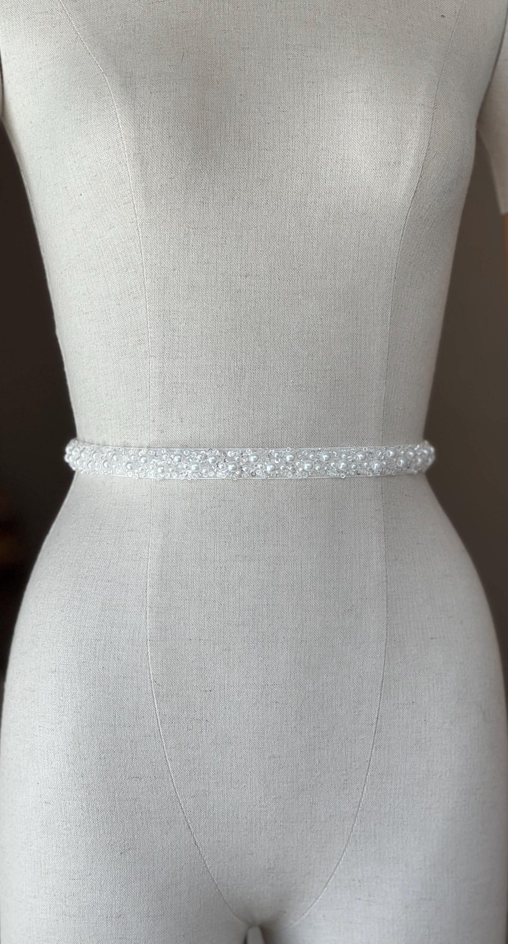 Ivory Pearl Wedding Belt: Crystal Bridal Sash, wedding belt, rhinestone…