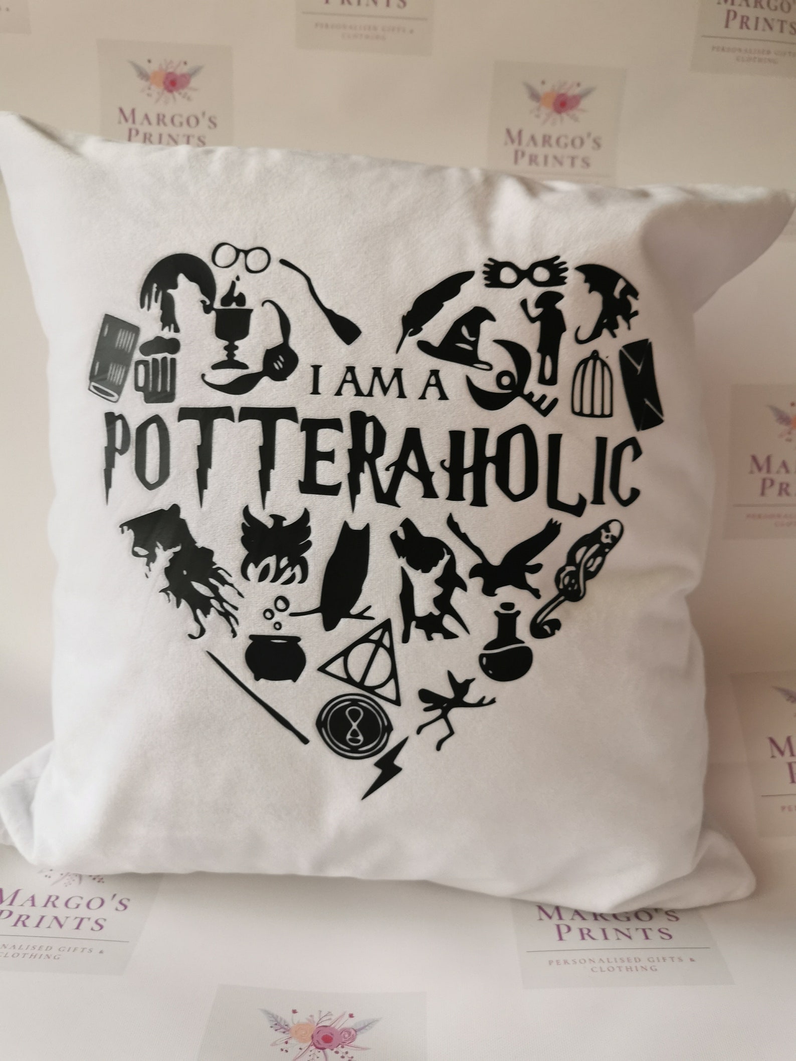 Harry Potter cushion cover/ Potteraholic Etsy