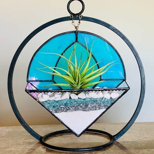Stained Glass Air Plant Holder Large Version. Etsy