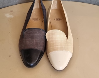 1950s Deadstock flats  in grey or beige UK 5 - 7
