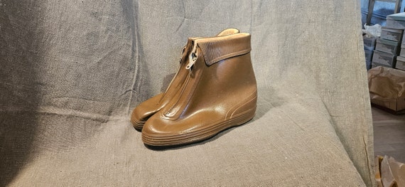40s/50s  deadstock galoshes over shoes UK 4 - image 1