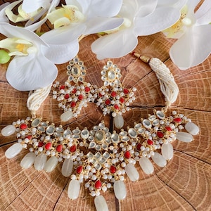 RAKHI SALE 18ct Gold plated Stunning Pachi Kundan Jewellery sets includes necklace and earrings