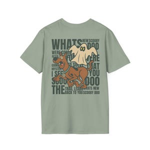 Scooby Doo Cazafantasmas - Diseño retro y vintage, dibujos animados clásicos, para amantes de los perros, camiseta gráfica de estilo suave. (Unisex)