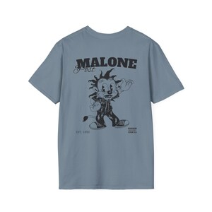 Post Malone ispirato al retrò - Design retrò e vintage, opere d'arte di artisti musicali, maglietta con grafica morbida (unisex)