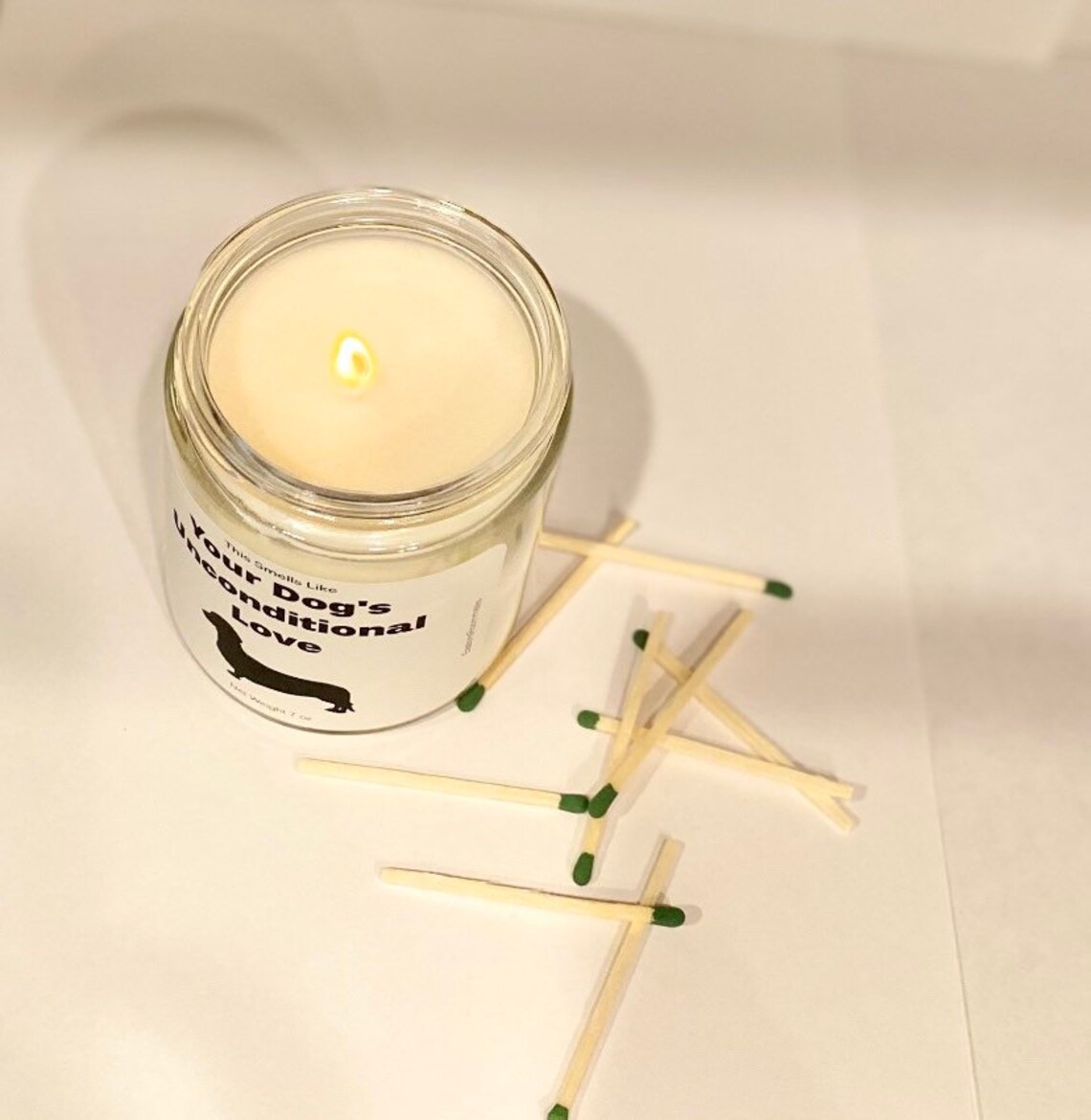 Candle with label Pet GiftPersonalized Photo CandleSoy | Etsy