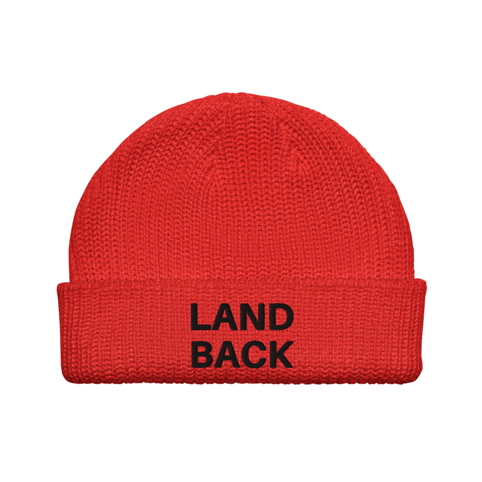 Land Back / Land Sovereignty / Indigenous Land / Abolition / Anti-colonialism / Anti-imperialism / embroidered fisherman beanie