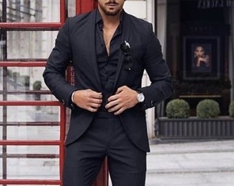 Buy Black Suit Men Online In India 