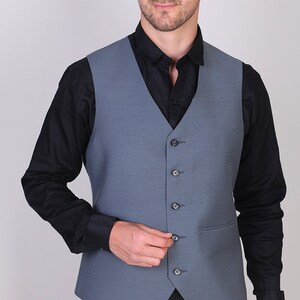 Grey Vest for Groom and Groomsmen Elegant Wear for Wedding Prom
