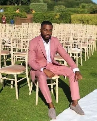 Man Pink 2 Piece Suit-wedding Suit Groom & Groomsmen-prom - Etsy UK
