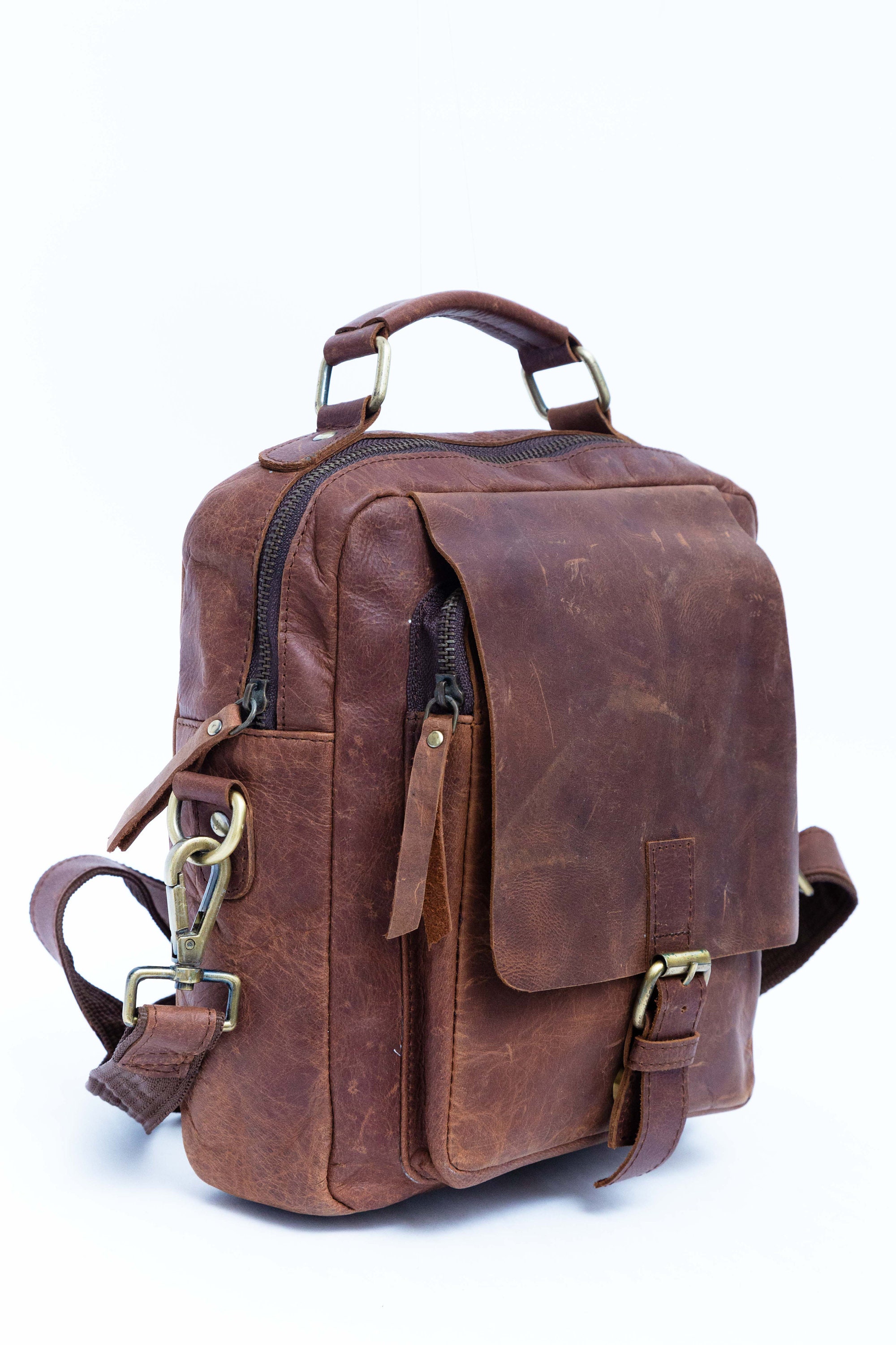 FULL GRAIN LEATHER Messenger Notebook Bag Satchel Shoulder Bag Etsy