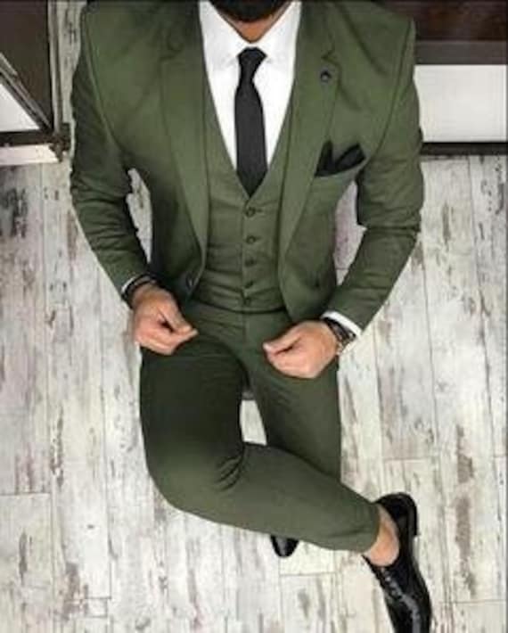 mens checkered wedding suit