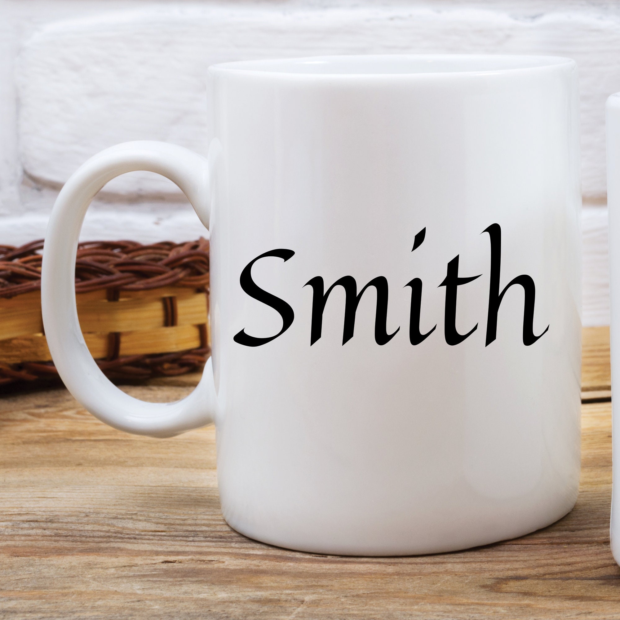 Custom Mug Text on Mug Personalized Gift Initial on Mug Etsy