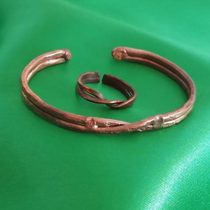 Bangle Ring Copper Set Celtic