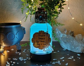 La dernière potion de mémoire de Severus Snape | Harry Potter | Flacon lumineux | Veilleuse | fantaisie | Potion magique | Donjons & Dragons | potion magique