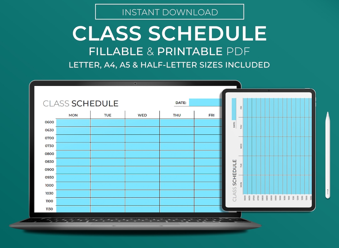 Daily Schedule For Students In College