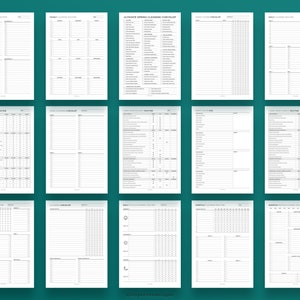 Epic Cleaning Bundle Household Printable PDF Planner 18 Designs, 54 Pages, 3 Sizes Per Design PDF Chore Chart A4, A5, Letter image 3