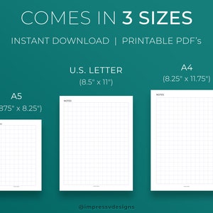 Printable Grid Paper, 1/2