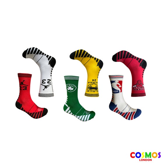 NBA Team Print Socks: Cotton Blend Basketball Socks