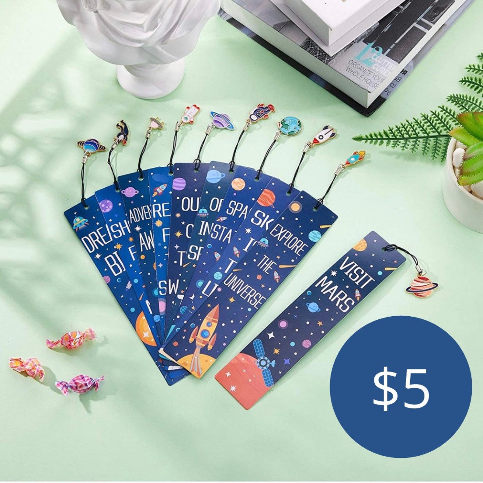 Space Bookmarks/ Bookmarks/ Space Themed Bookmarks Etsy