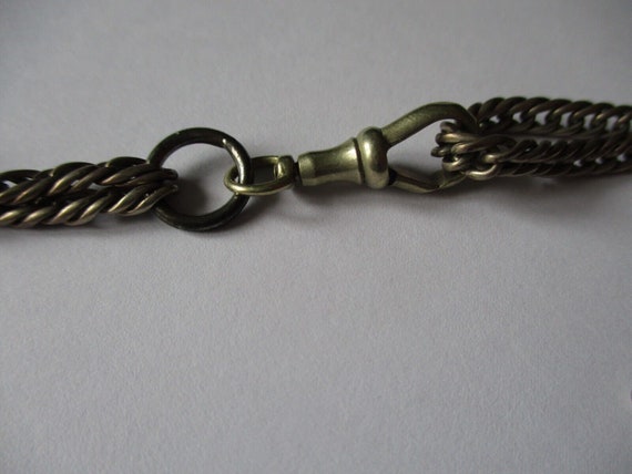 Victorian guard muff chain ladies pocket watch or… - image 6