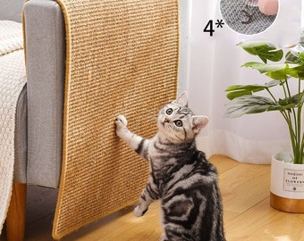 Natural Sisal Cat Mat Door Mat for Cat Grinding Claws/&Protect Furniture Cat Scratching Mat for Indoor Cat 23.62X15.75In Durable Sisal Scratcher Mat Cat Boredom Breaker Cats Scratching Wall//floor Mat