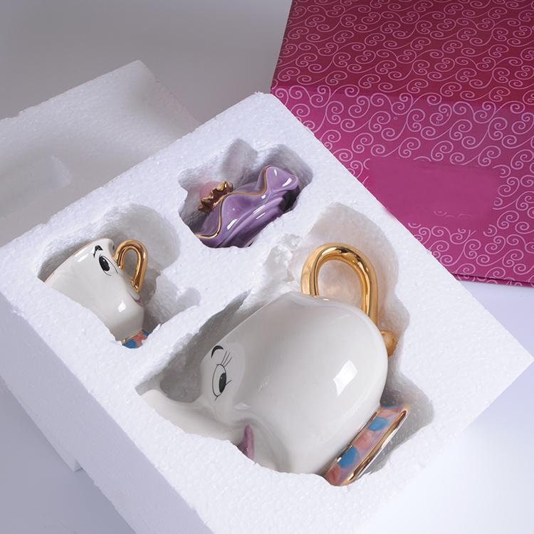Beauty And The Beast Teapot Mug Mrs Potts Chip Tea Pot Cup One Set Lovely Christmas Gift Fast Post for sale  