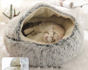 cat plush bed