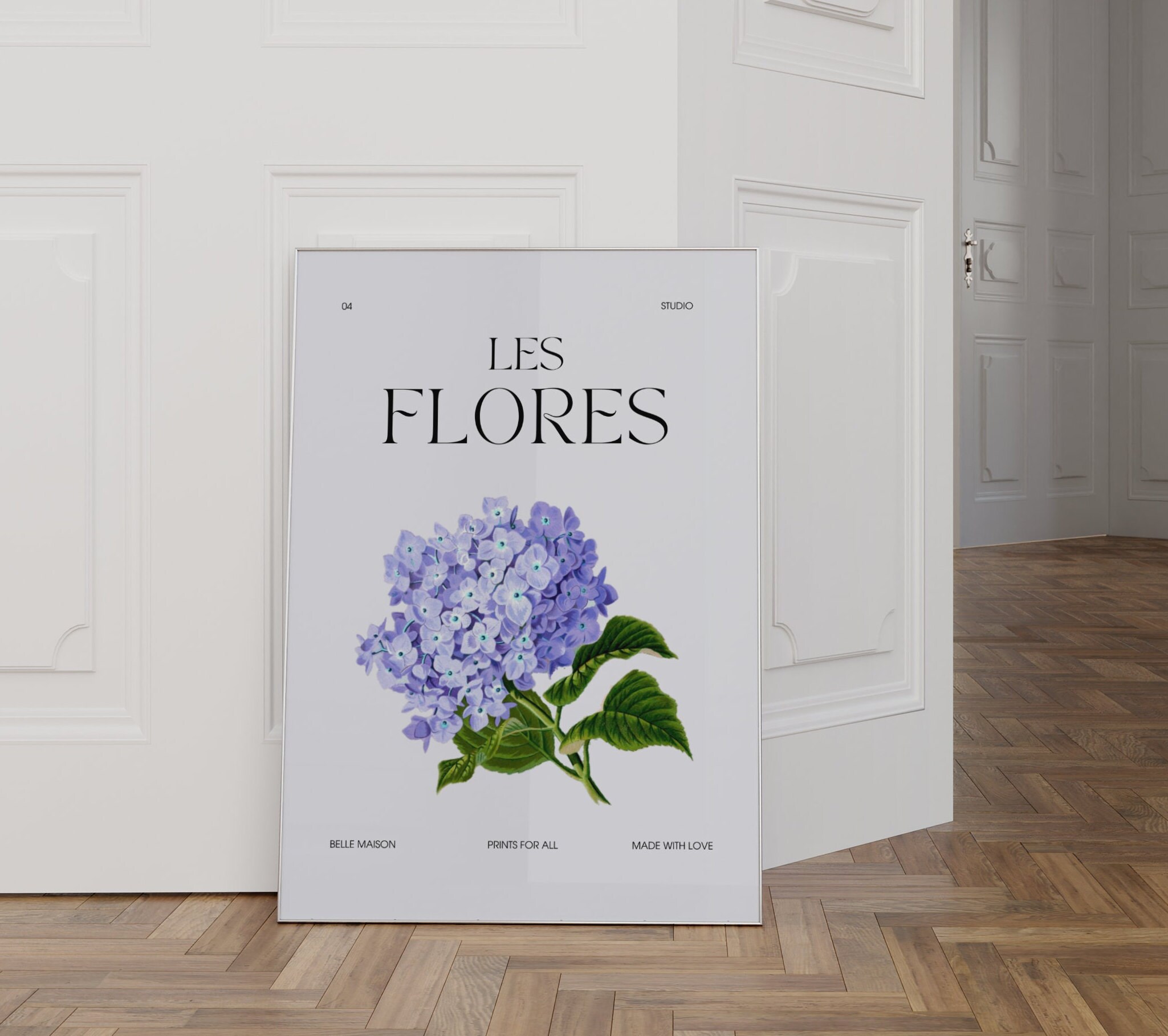 Postertext LES FLORES Gallery Poster, Text Print, PRINTABLE Digital Download ...