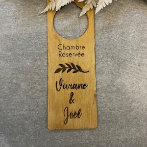 Pancarte poignée de porte personnalisée