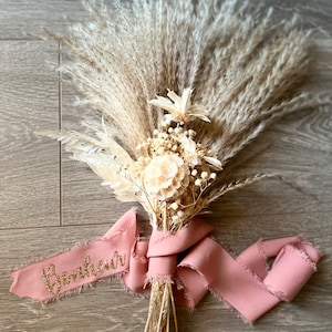 Ruban de mariage bouquet personnalisé